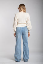 Denim dritto strappi (8656)