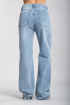 Denim dritto strappi (8656)