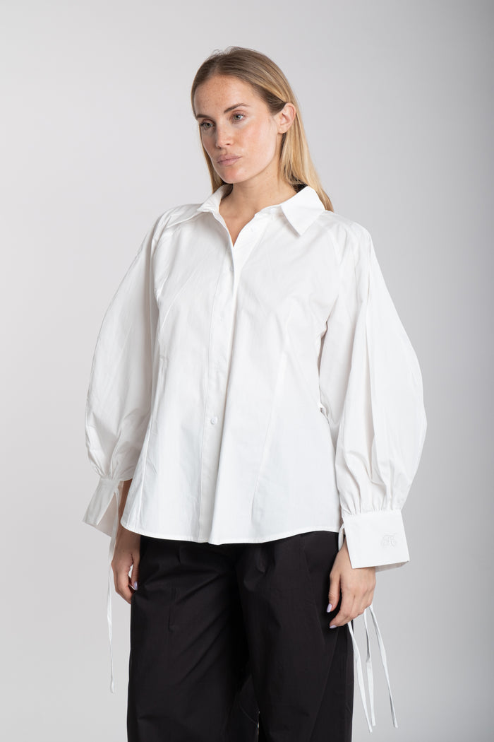 Camicia manica ballon bianca