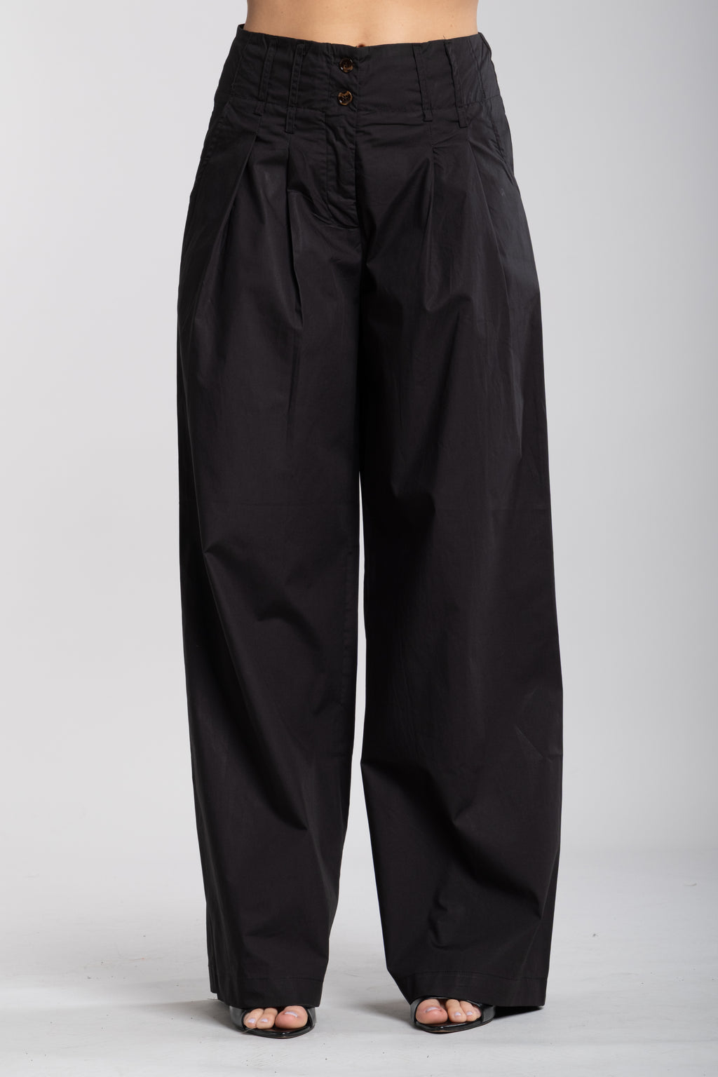 Pantalone vita alta my star nero