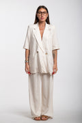 Tailleur Elodie mezza manica beige