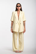 Tailleur Elodie mezza manica giallo