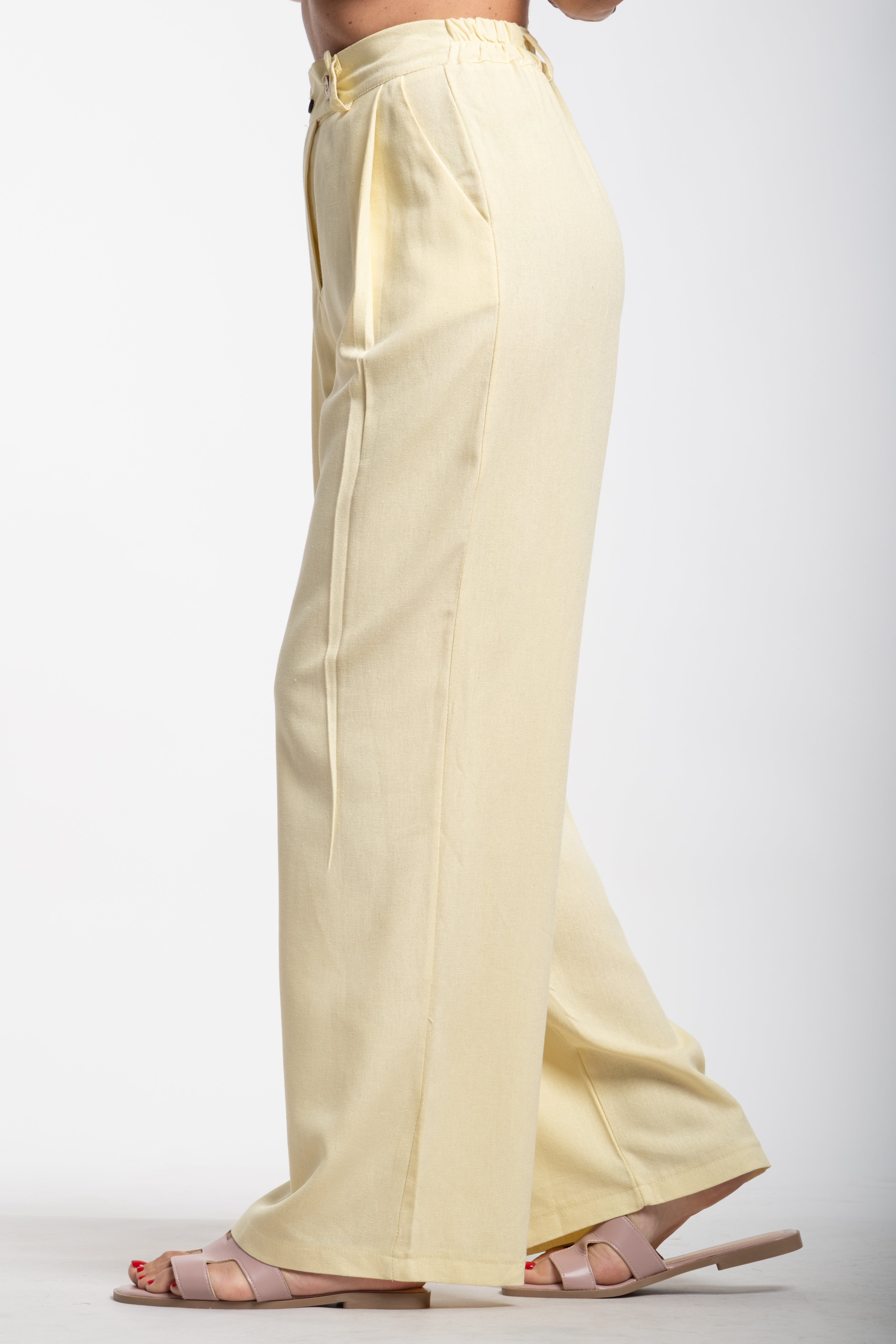 Tailleur Elodie mezza manica giallo