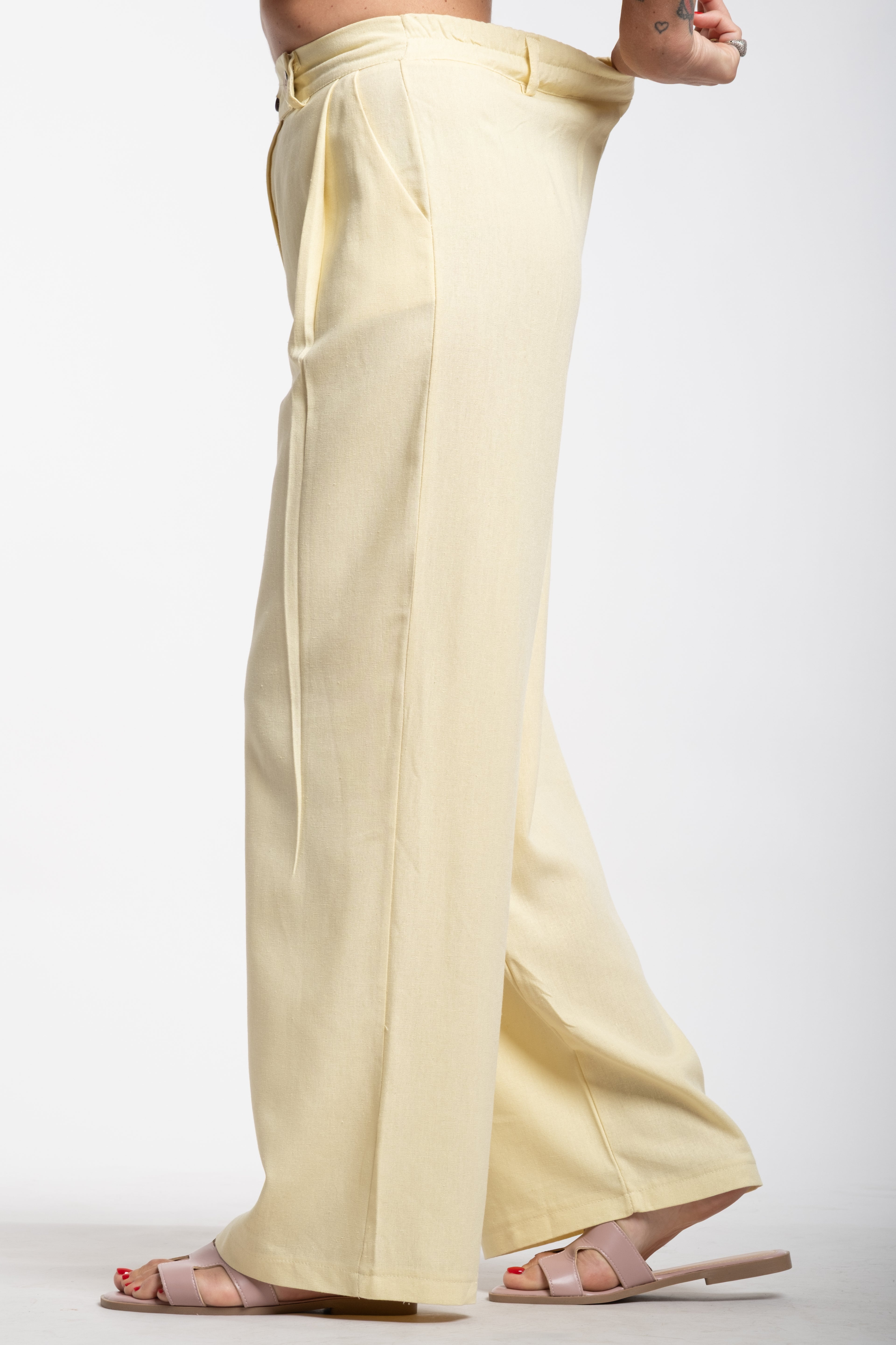 Tailleur Elodie mezza manica giallo