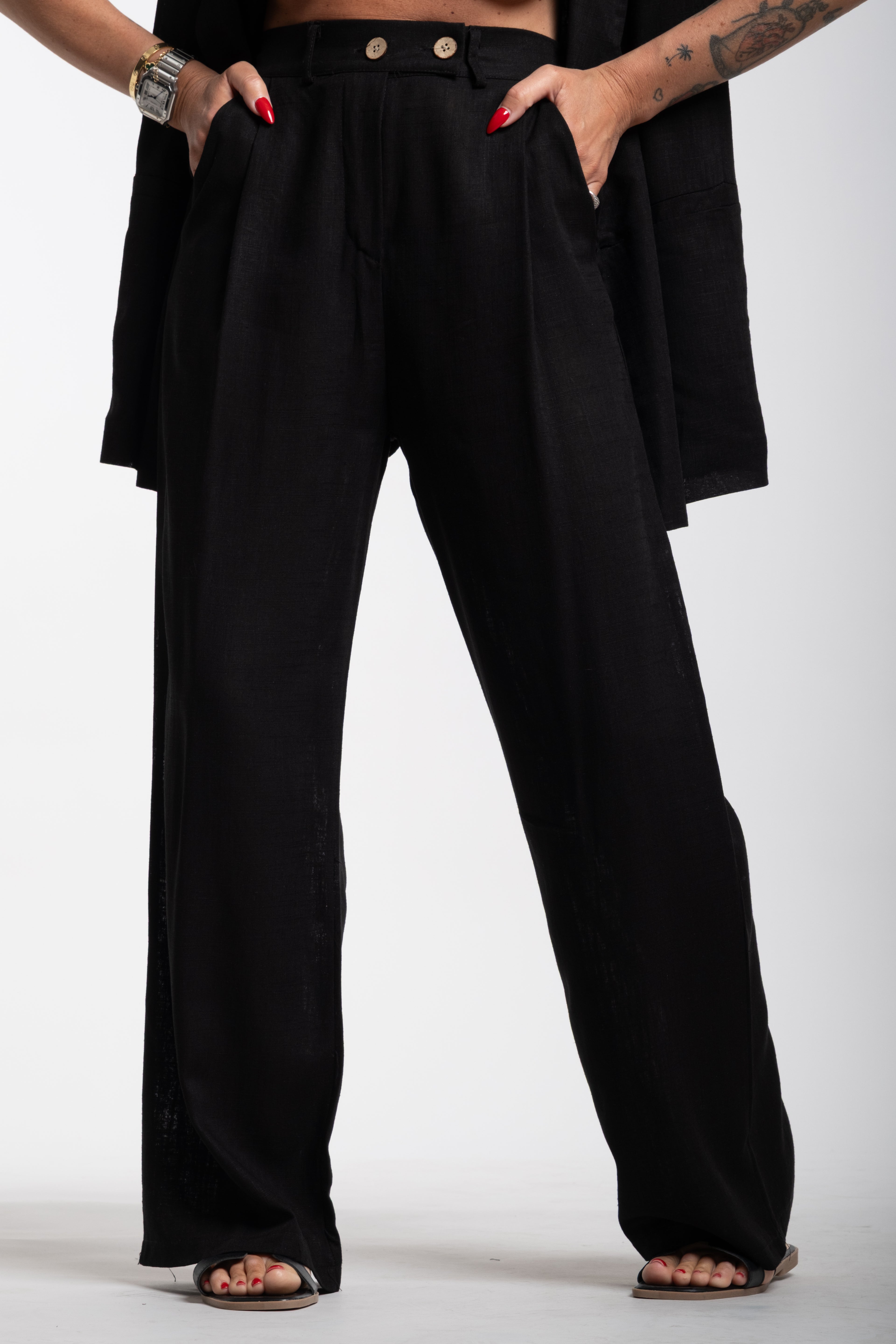 Tailleur Elodie mezza manica nero