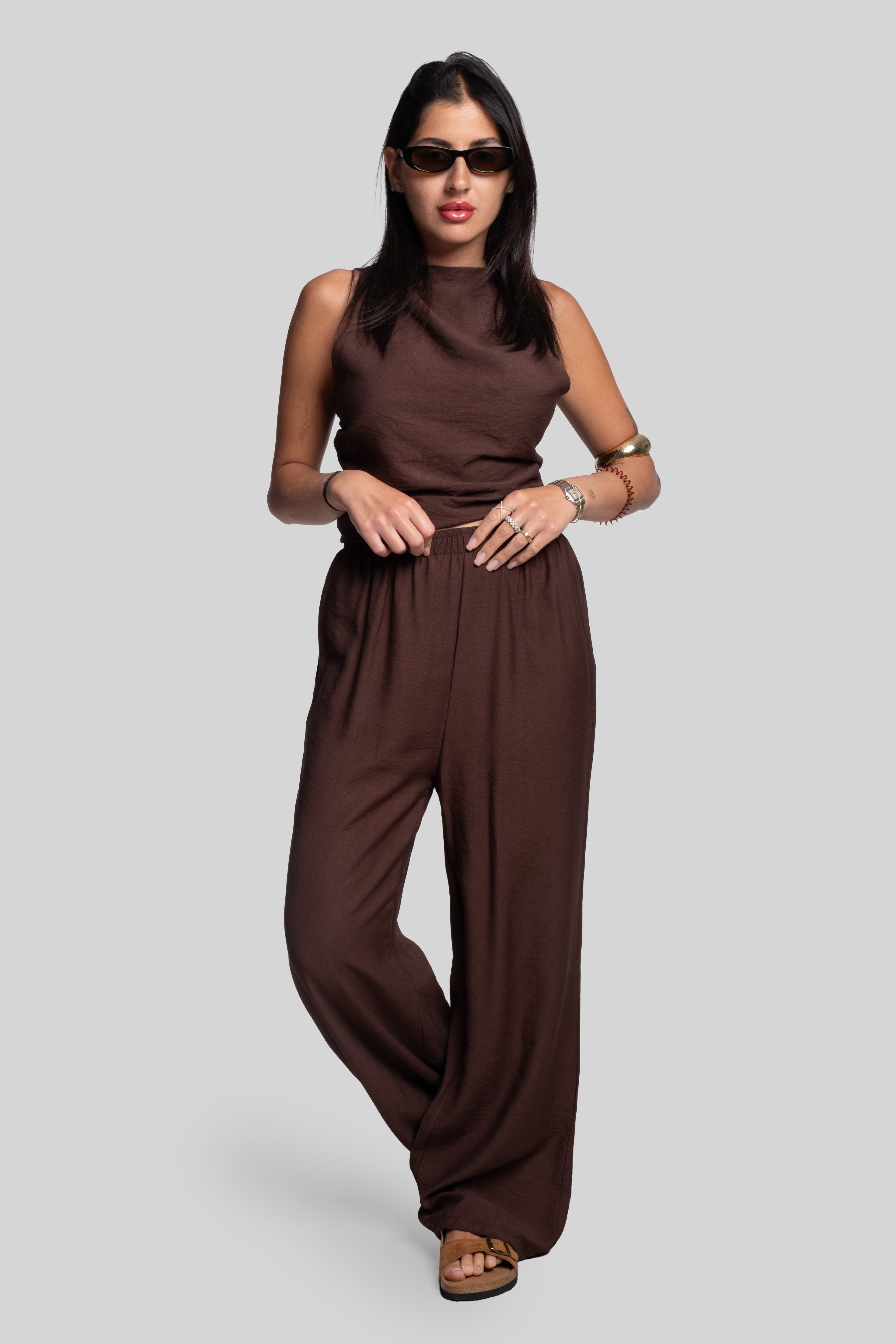 Coordinato stella marrone