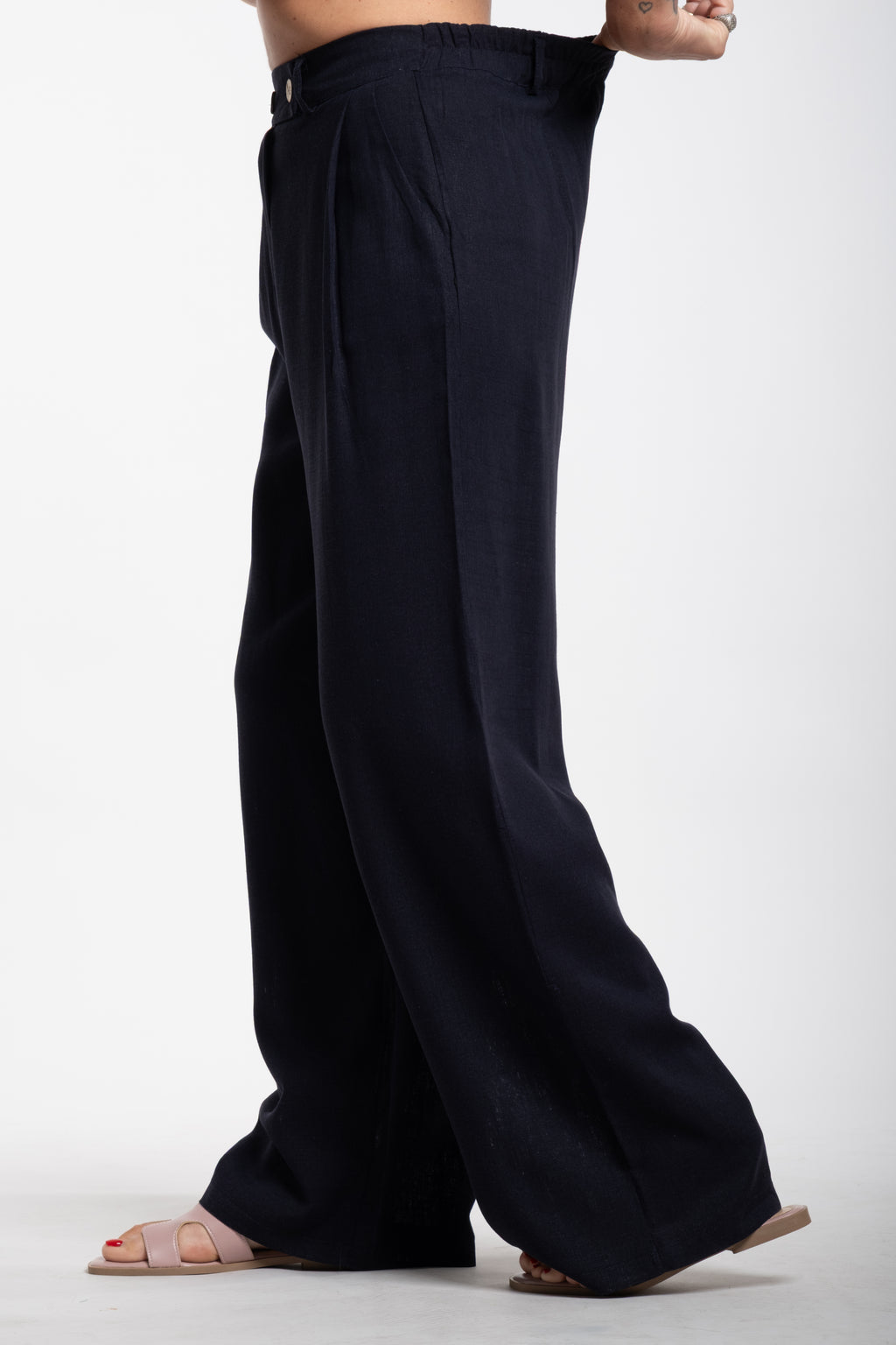 Tailleur Elodie mezza manica blu
