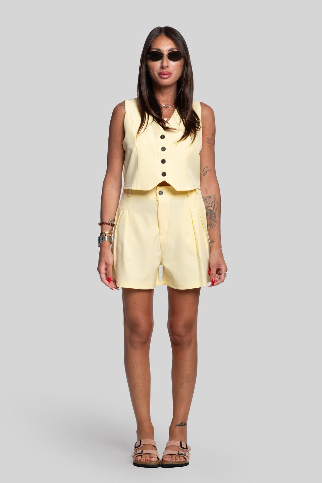 Tailleur Bruna giallo