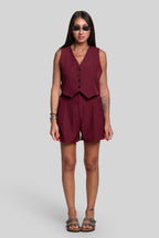 Tailleur Bruna bordeaux