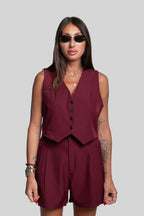 Tailleur Bruna bordeaux
