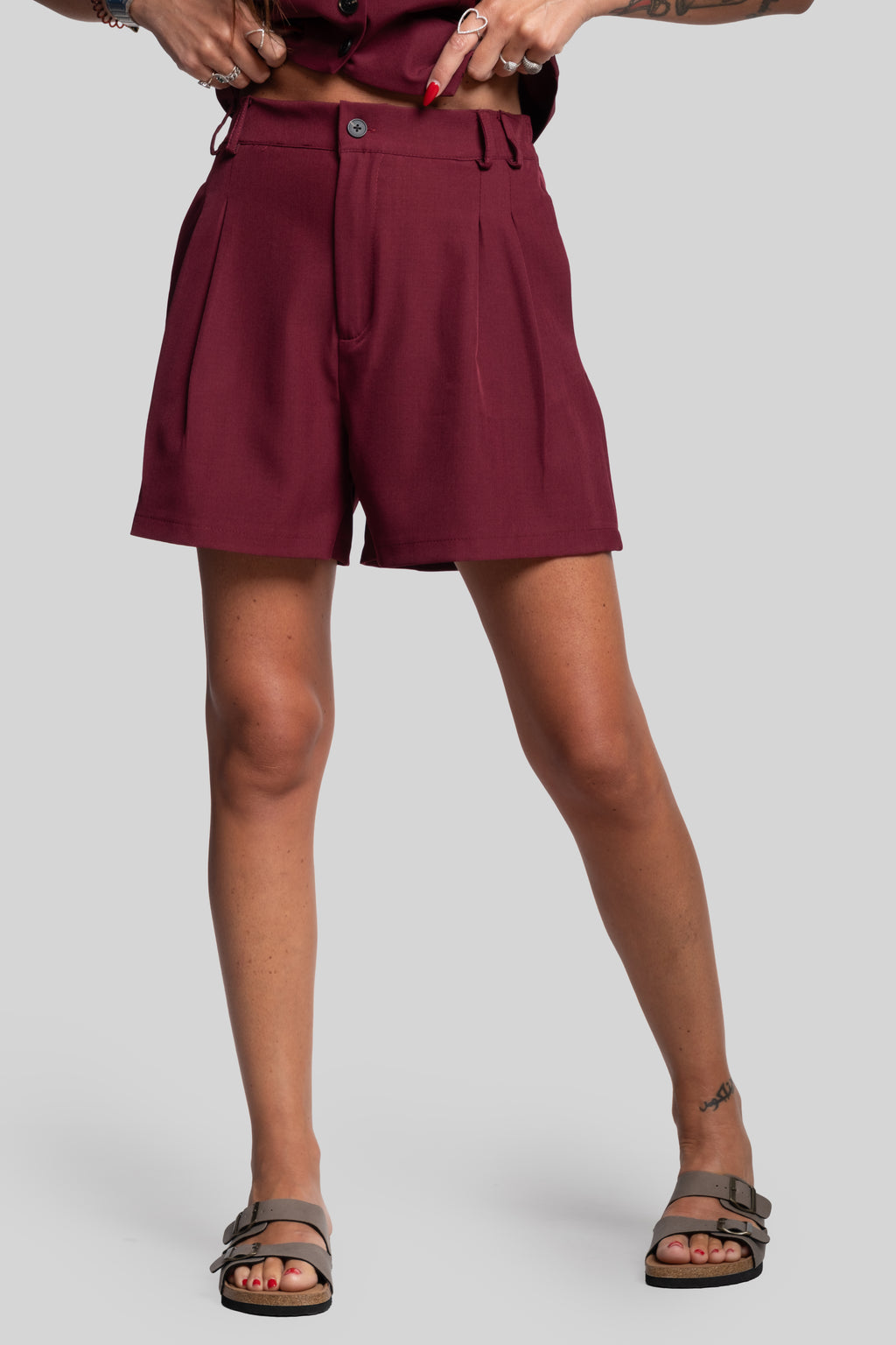 Tailleur Bruna bordeaux
