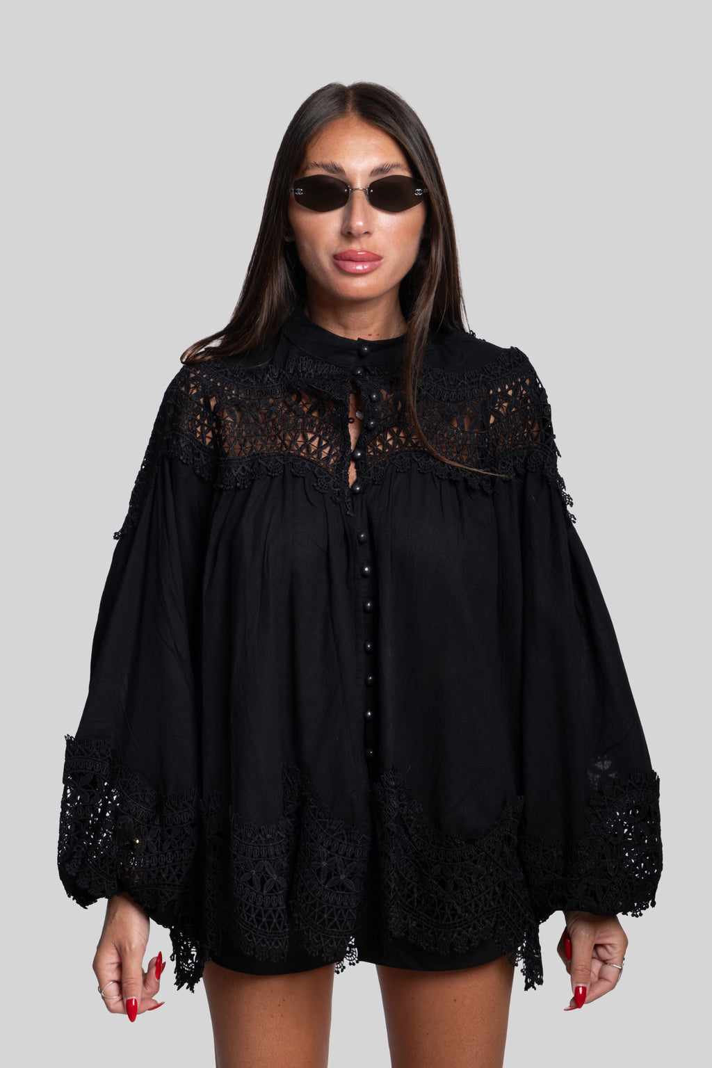 Camicia Positano nera