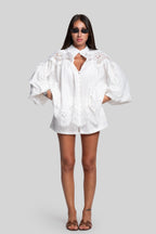 Short farfalla bianco