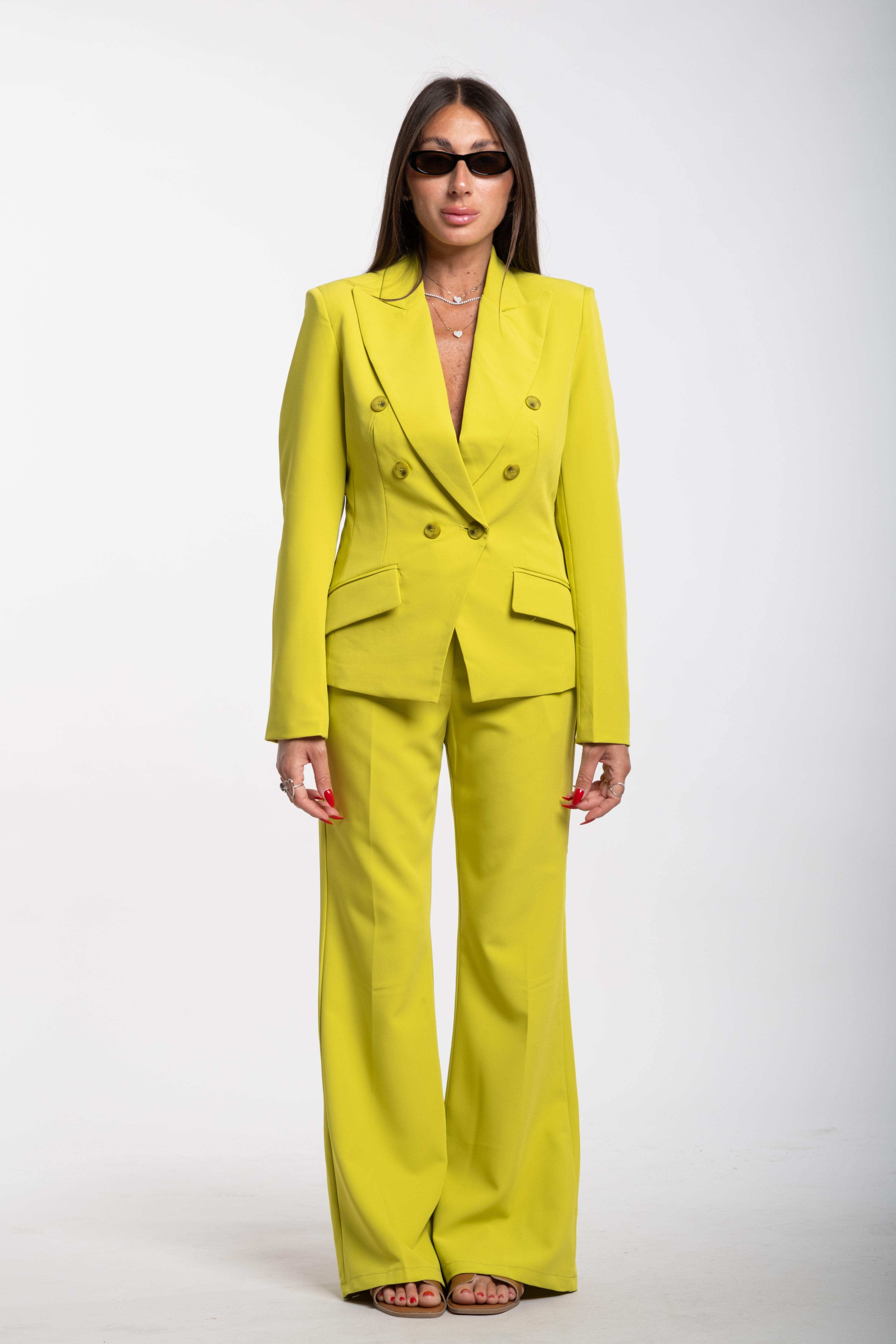 Tailleur Luxury verde acido