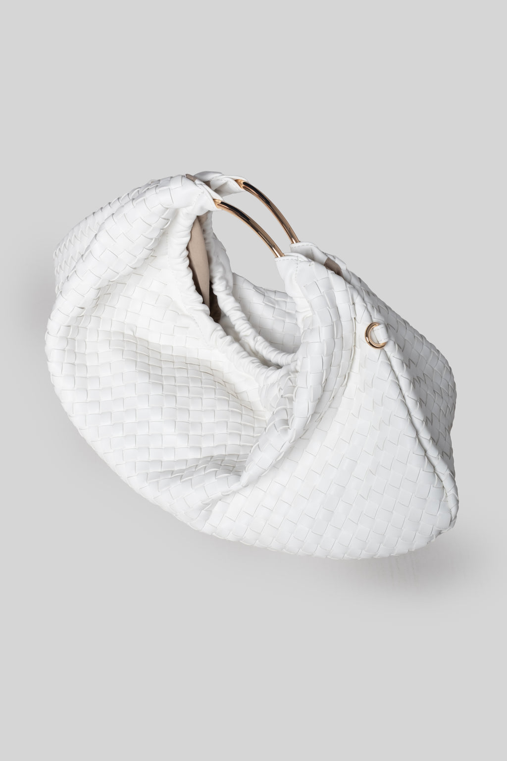 Borsa cluch bottega bianca