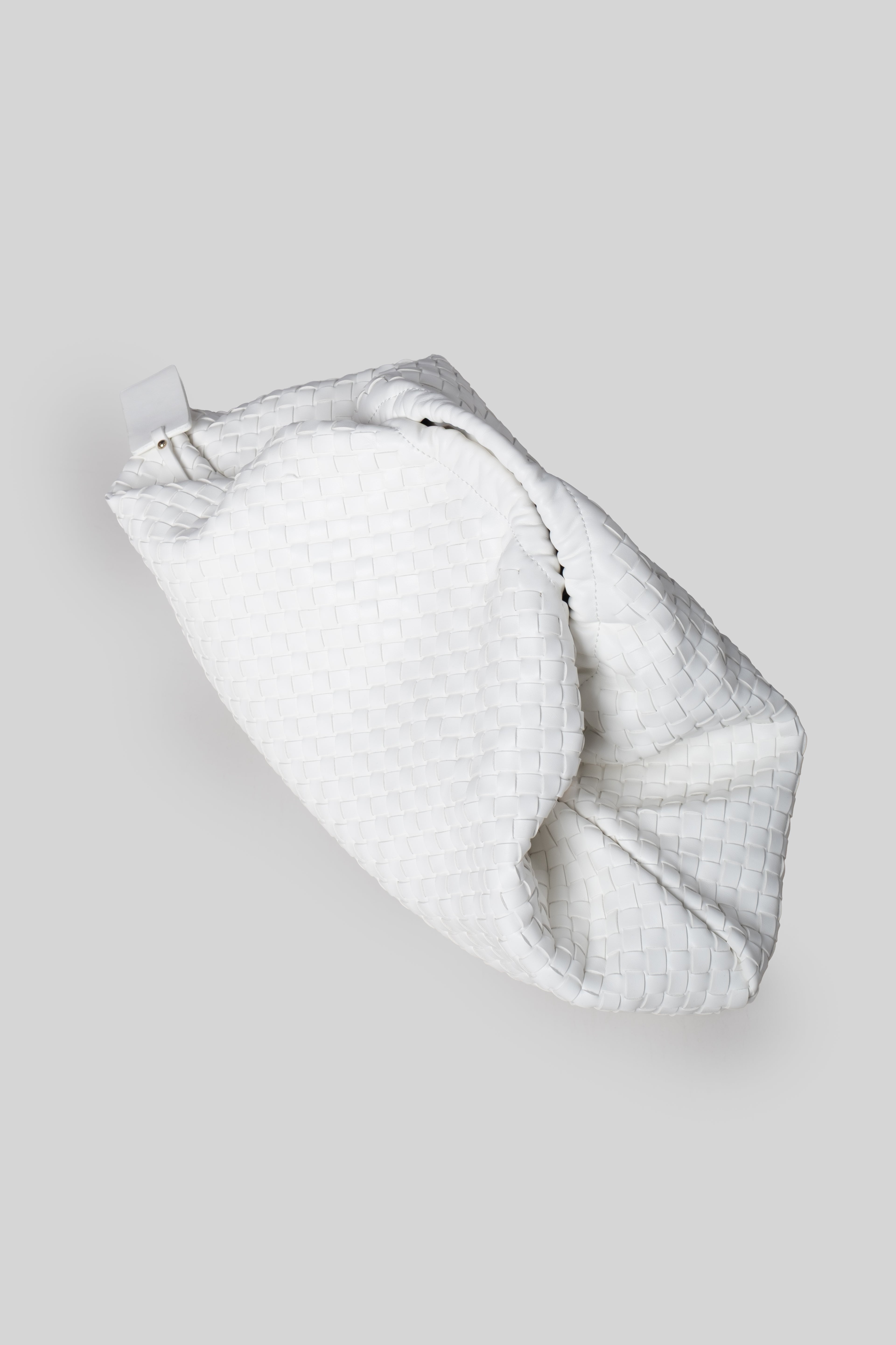 Borsa cluch bottega bianca