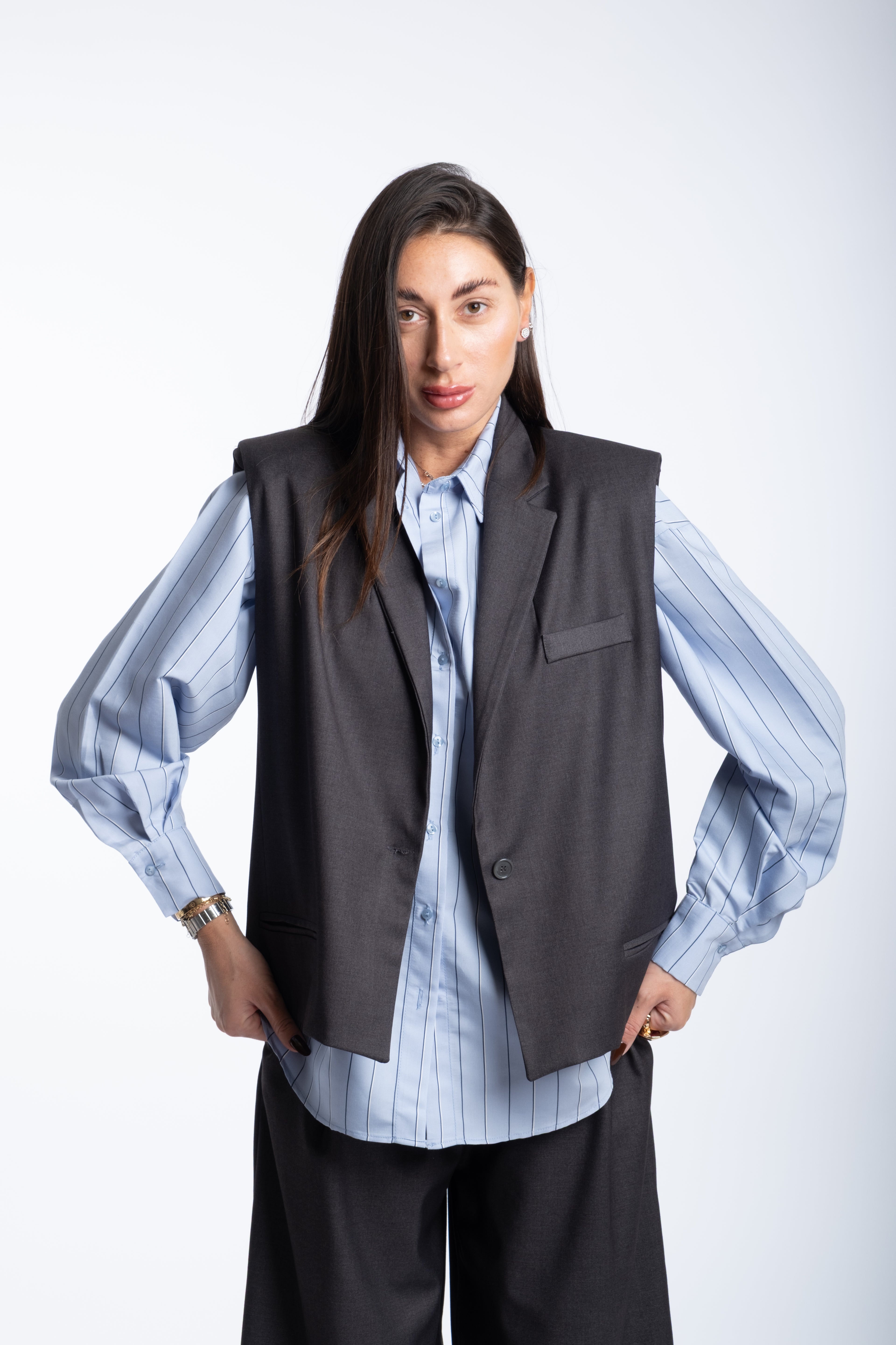 Tailleur Office max bermuda grigio