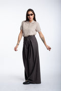 Pantalone Office gessato grigio