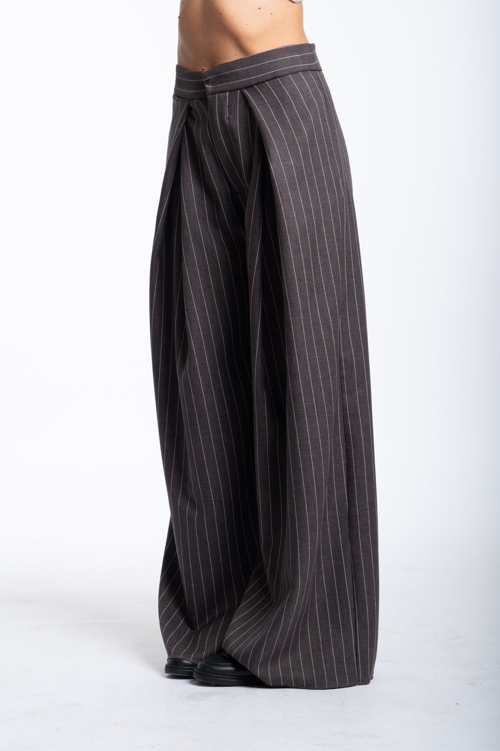 Pantalone Office gessato grigio