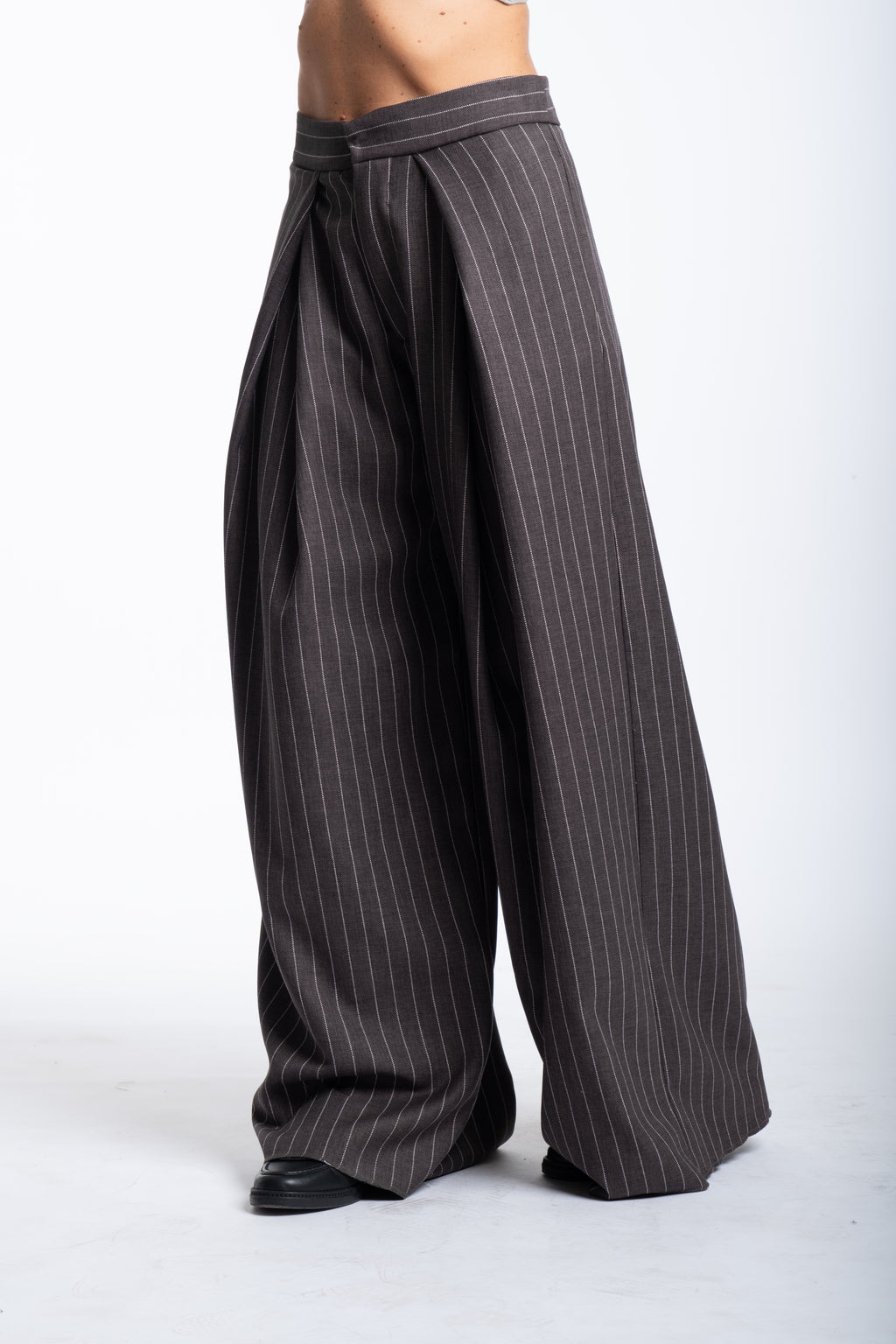 Pantalone Office gessato grigio